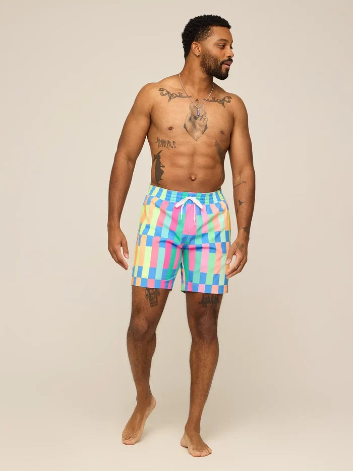 The Technicolor Stitches 7" (Classic Lined Swim Trunk) - Image 5 - Chubbies Shorts