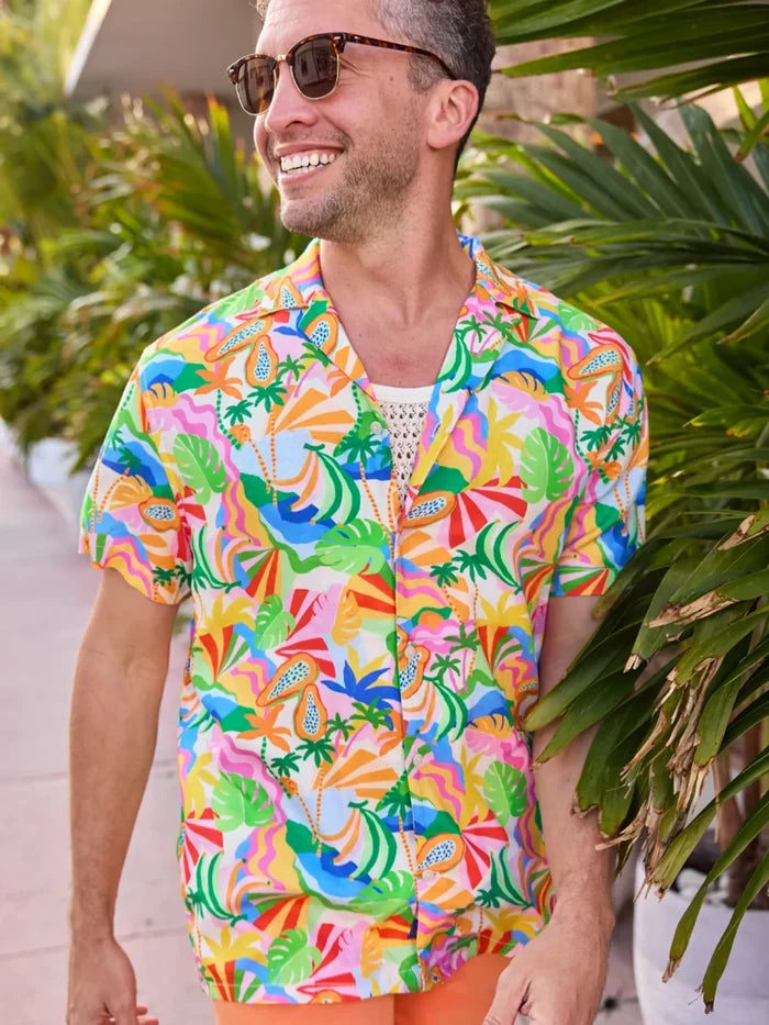 The Trouble In Paradise (Rayon Sunday Shirt) - Image 1 - Chubbies Shorts