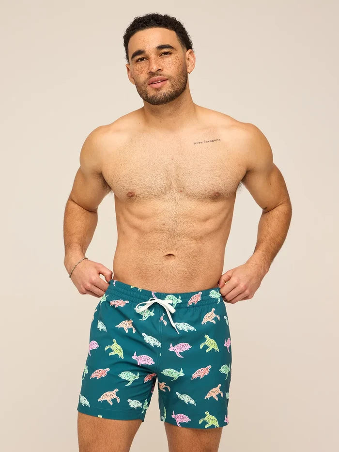 The Turtally Awesomes 5.5" (Classic Swim Trunk) - Image 1 - Chubbies Shorts
