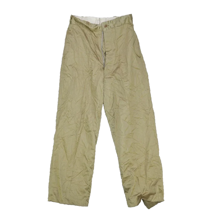 US Army 1960s Khaki Chino Trousers - 28x32, Small - US Army Surplus - Dress Trousers