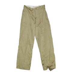US Army 1960s Khaki Chino Trousers - 28x32, Small - US Army Surplus - Dress Trousers