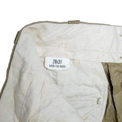 US Army 1960s Khaki Chino Trousers - 28x32, Small - US Army Surplus - Dress Trousers