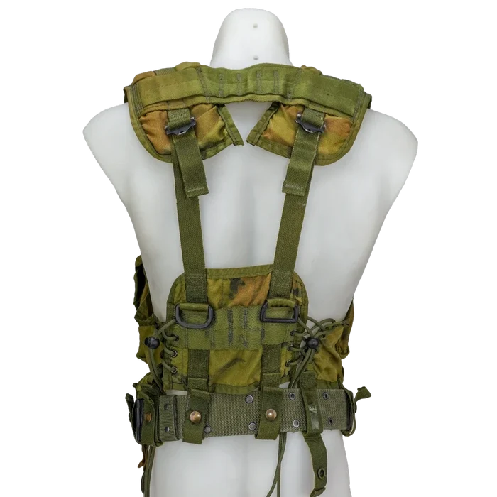 USGI 1st Gen Woodland Load Bearing Vest w/ Belt - Large - Film Production Used - Combat Vests & Rigs