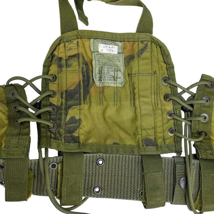 USGI 1st Gen Woodland Load Bearing Vest w/ Belt - Large - Film Production Used - Combat Vests & Rigs
