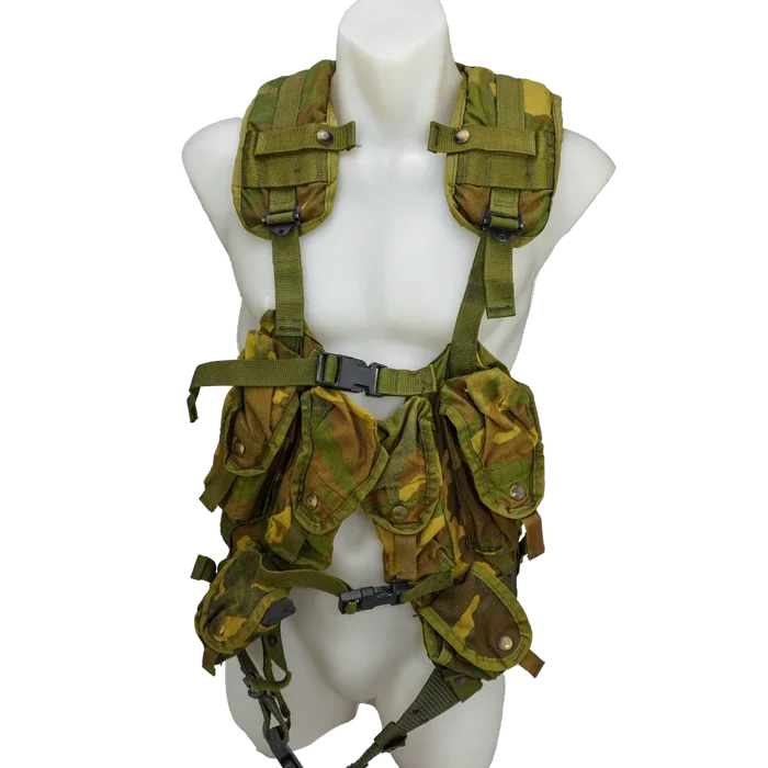 USGI 1st Gen Woodland Load Bearing Vest w/ Belt - Medium - Film Production Used - Combat Vests & Rigs