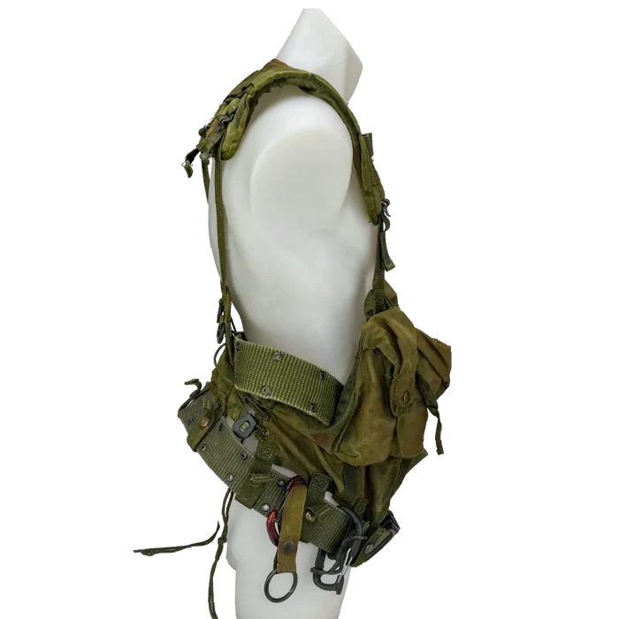 USGI 1st Gen Woodland Load Bearing Vest w/ Belt - Small - Film Production Used - Combat Vests & Rigs
